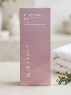 Milk + Honey Body Wash No. 08 Lavender Eucalyptus Castile 12 oz Discontinued New