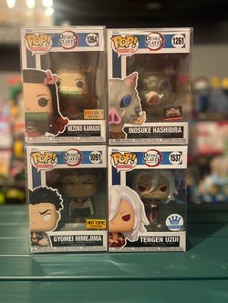 Funko Pop Demon Slayer Set of 4 Exclusives