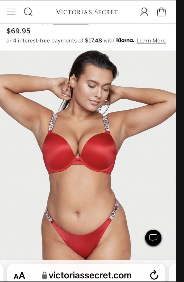 Victoria’s Secret Very Sexy rhinestone strap bra