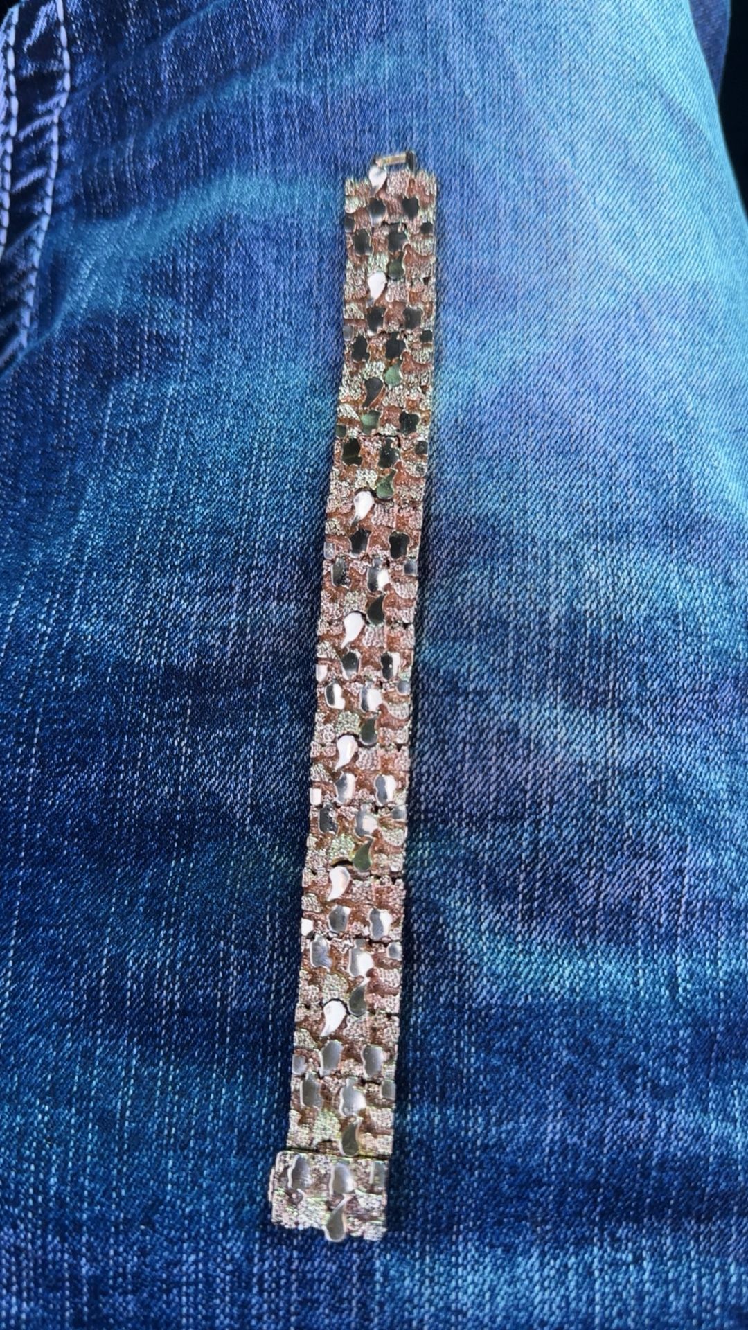 Gold Plated Nugget Bracelet
