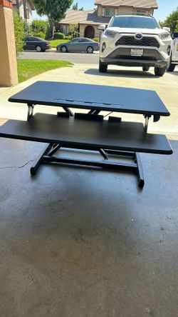 Adjustable Standing Desk Converter – Sit to Stand Workstation