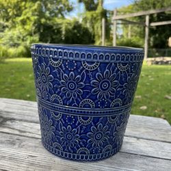 Blue Ceramic Pot