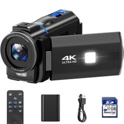 Video Camera Camcorder 4K