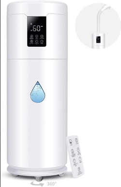 Humidifiers for Large Room Home Bedroom 2000 sq.ft. 17L/4.5Gal Large Humidifier with Exten