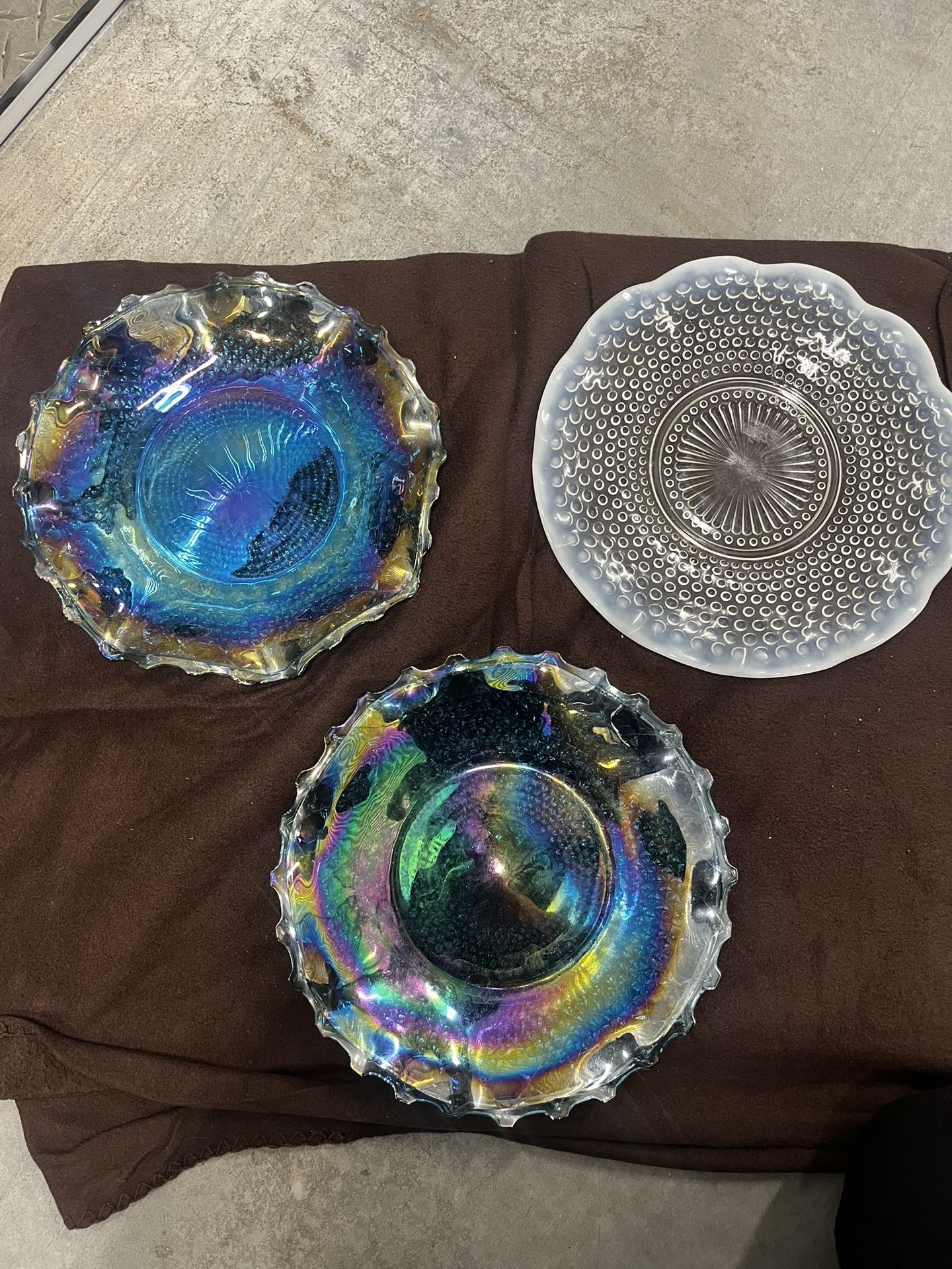 Carnival Glass Plates