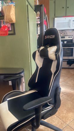 S-Racer Gaming Chair Black and White
