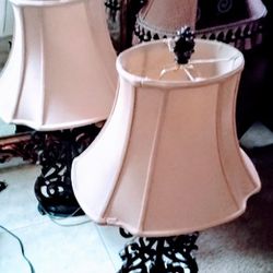 Two Decorative Lamps W/Shades