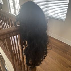 Long Dark Brown Wigs Only Worn A Few Times