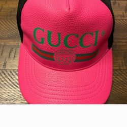 Gucci Leather Baseball Cap 