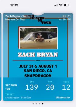 4 Zach Bryan Tickets