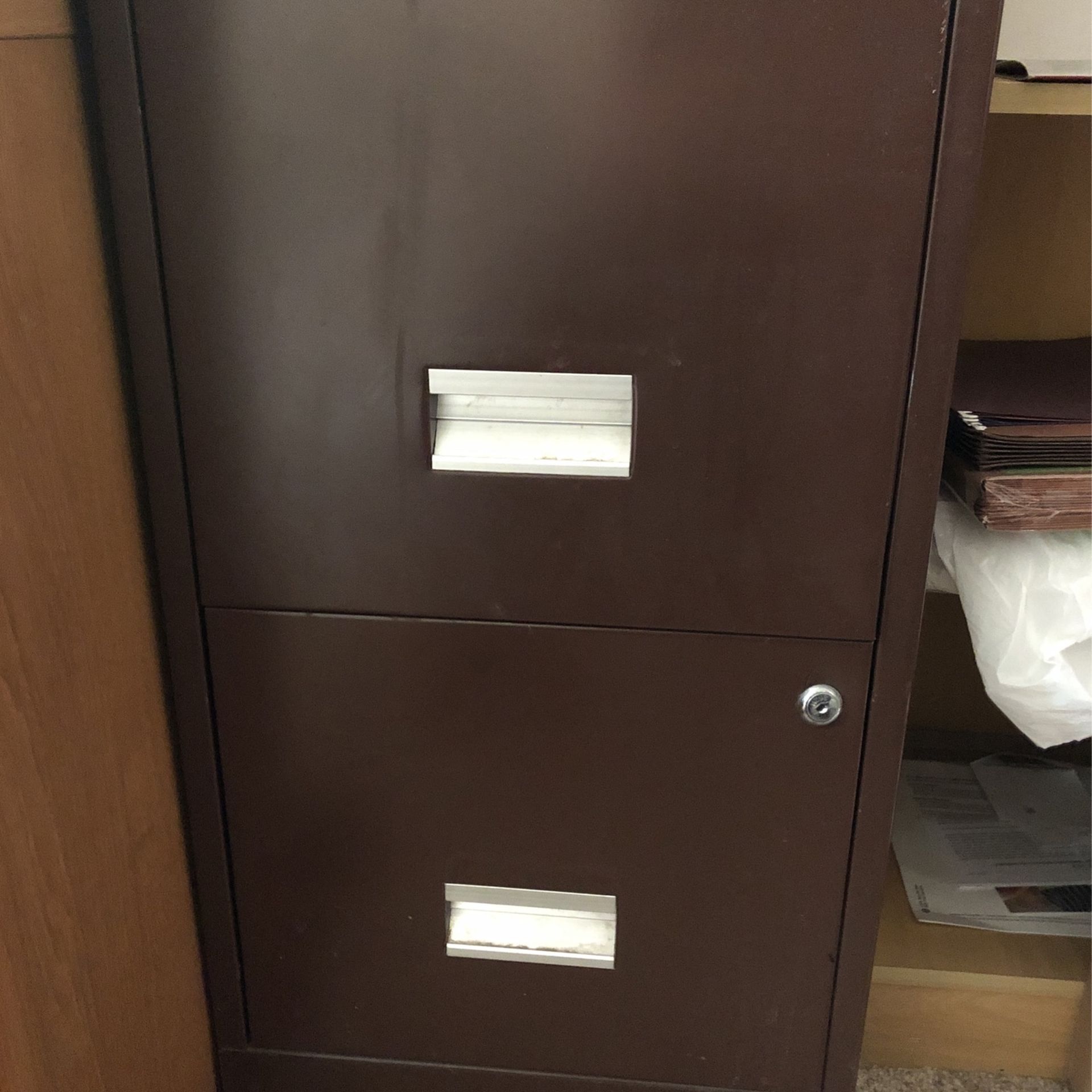 Two Drawer Metal File Cabinet