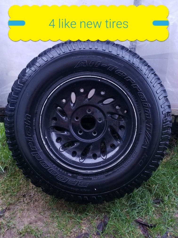 4 BF Goodrich All-terrain tires