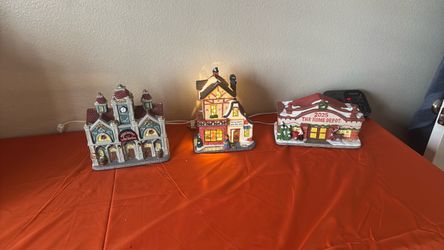 Light up Christmas village