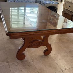 DINNING ROOM TABLE-SOLID WOOD SEATS UP TO 8