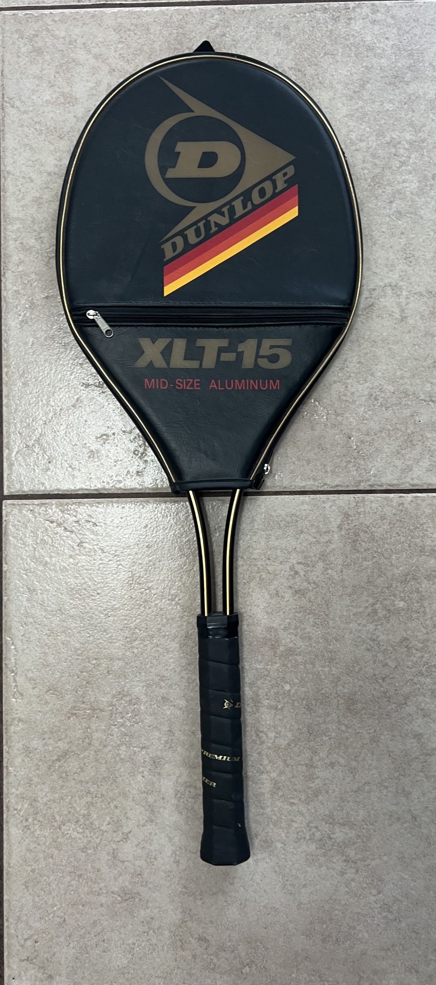 Dunlop XLT-15 Tennis Racquet 4 3/8 L Grip with cover