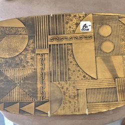 Handmade, solid bronze by Wendell August. 16"L x 20" W-PLEASE READ DESCRIPTION 