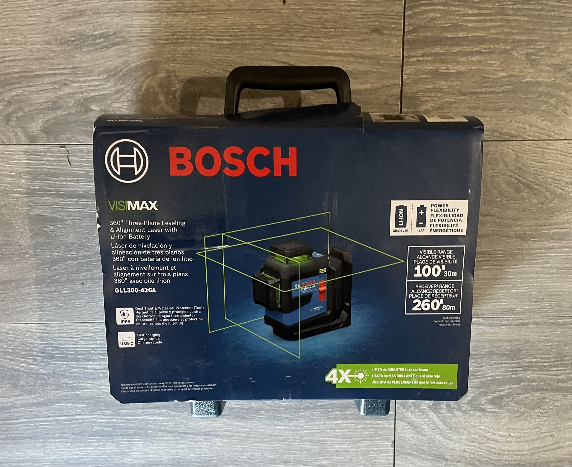 Bosch Visimax 3-Plane Laser Level Kit