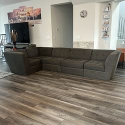Beautiful Grey Fabric Couch With FREE DELIVERY