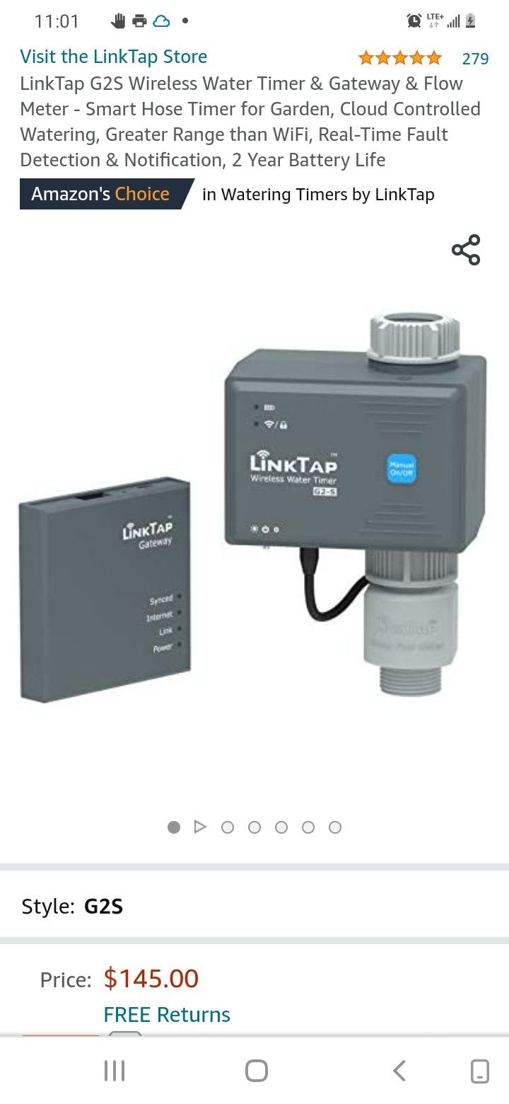 Linktap G2-S Wireless Watering System