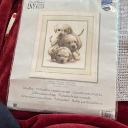 Lab Puppy Cross Stitch Kit