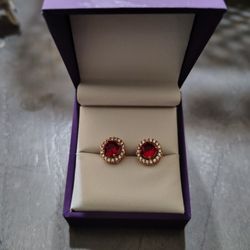 Rose Gold Diamond Ruby And Rings With Diamonds
