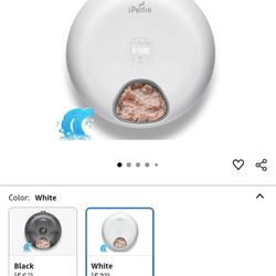 iPettie Donut Frost 6 Meal Cordless Automatic Pet Feeder