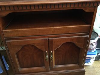 Wood credenza/desk