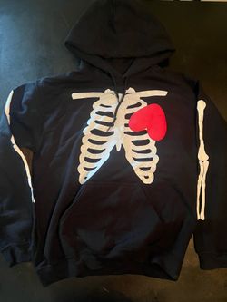 Small Black skeleton hoodie