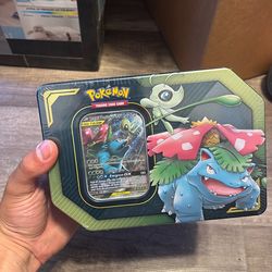 Pokemon tag team Venasuar and celebi GX Tin🌱