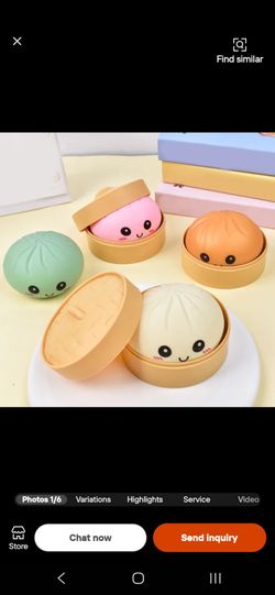 Small Dumpling Squishy Random Colors