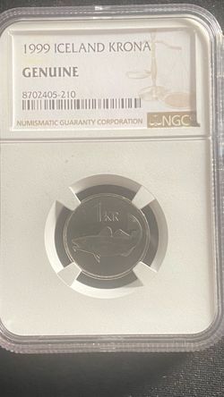 1999 Iceland Krona (1kr) NGC Certified Genuine