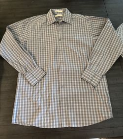 Men’s Michael Kors 100% Cotton L/S Dress Shirt 
