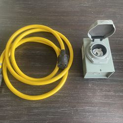 Generator Cord And Inlet Box.