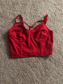 Red Crop Top