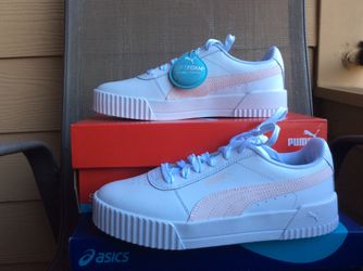 NEW WOMEN’S PUMA CARINA LOW SOFTFOAM COMFORT CASUAL SNEAKERS Sz 8.5