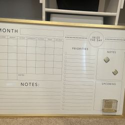 White Board School/Office Gold Frame