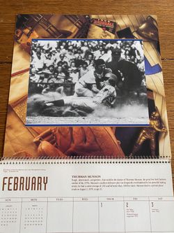 Baseball Legends 1996 Calendar Hallmark Babe, Page, Munson, Gehrig, Hodges,  Ford for Sale in Northport, NY - OfferUp