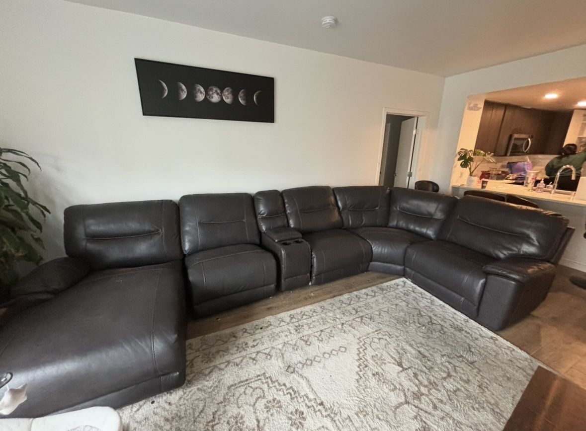 Leather Sofa On SALE!