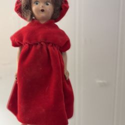 Vintage Red Riding Hood Doll