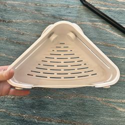 Corner Shower Tray With Adjustable Suction Cups 