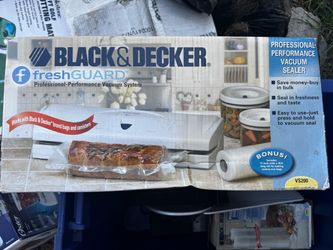Black and decker profesional performance vacunm sealer