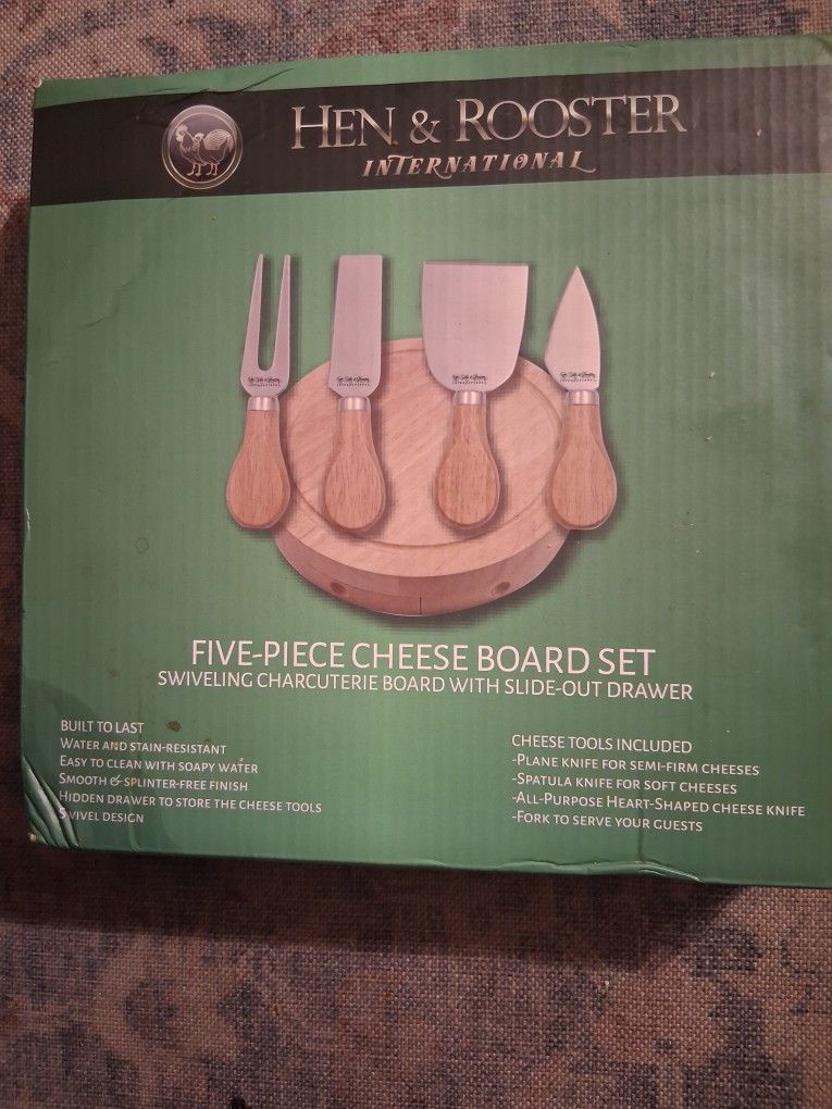 Five Piece Cheese Board Set