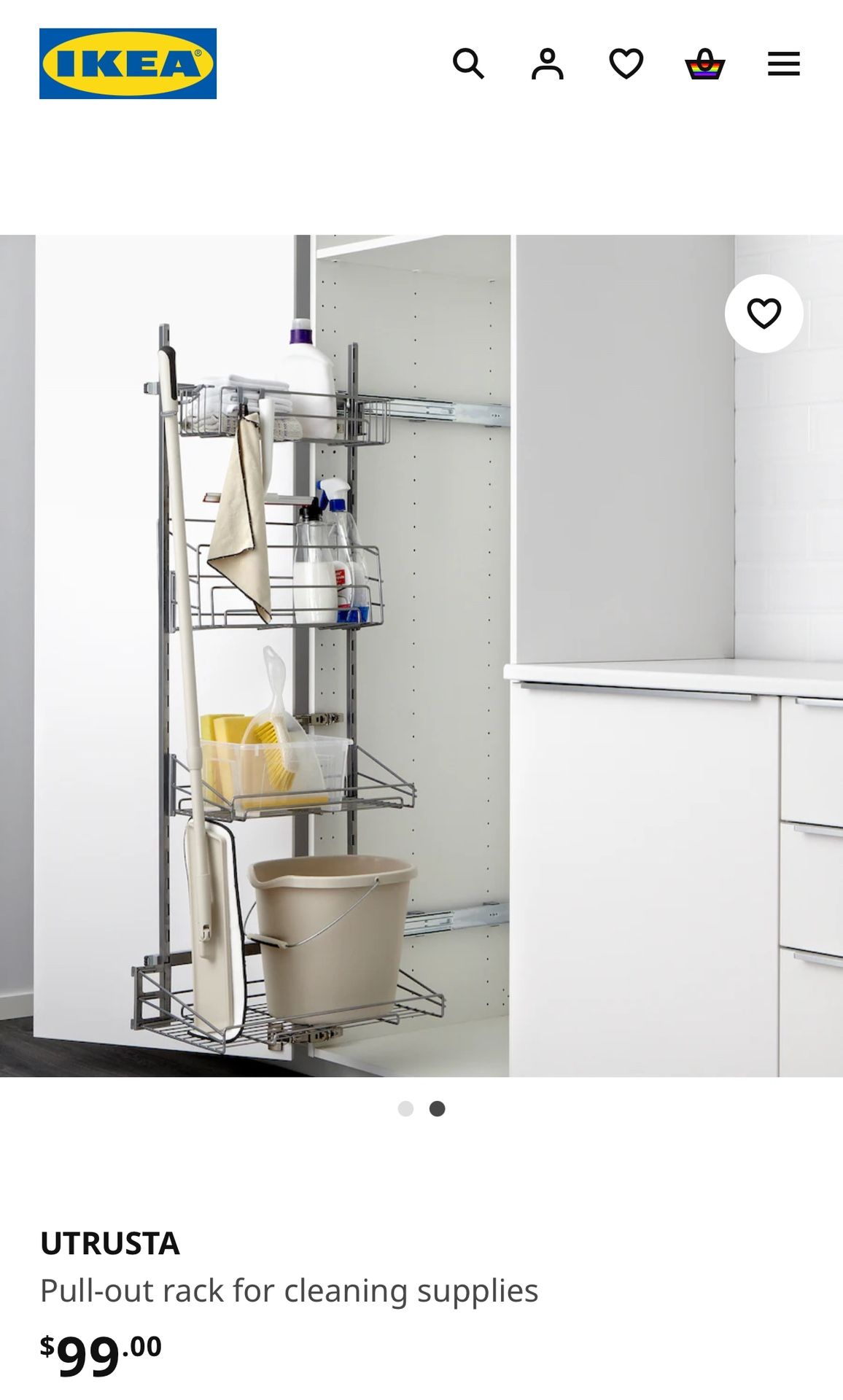 IKEA UTRUSTA Pull Out Rack / Shelf