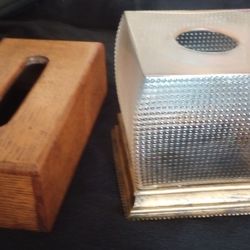 Two Tissue Box Covers 
