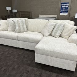 Fluffy Corduroy Soft Sectional Couch 