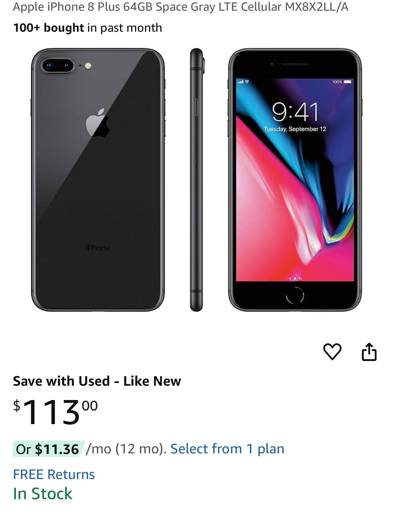 Iphon8 64 G Unlock Phon New 100%