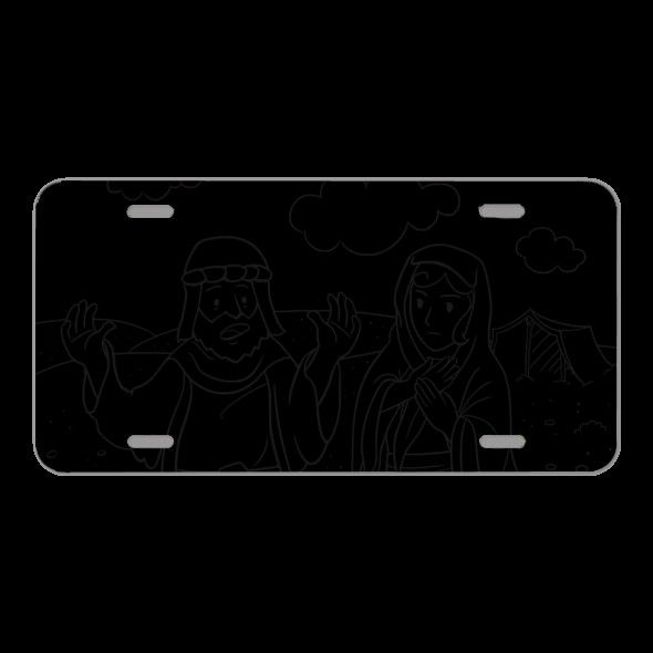 License Plate Novelty Car Front Abraham Bible Old Testament Genesis