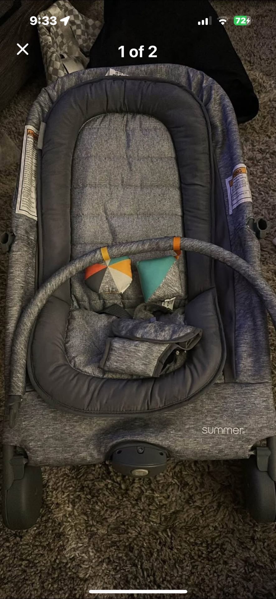 Summer infant 2 in 1 bouncer/rocker