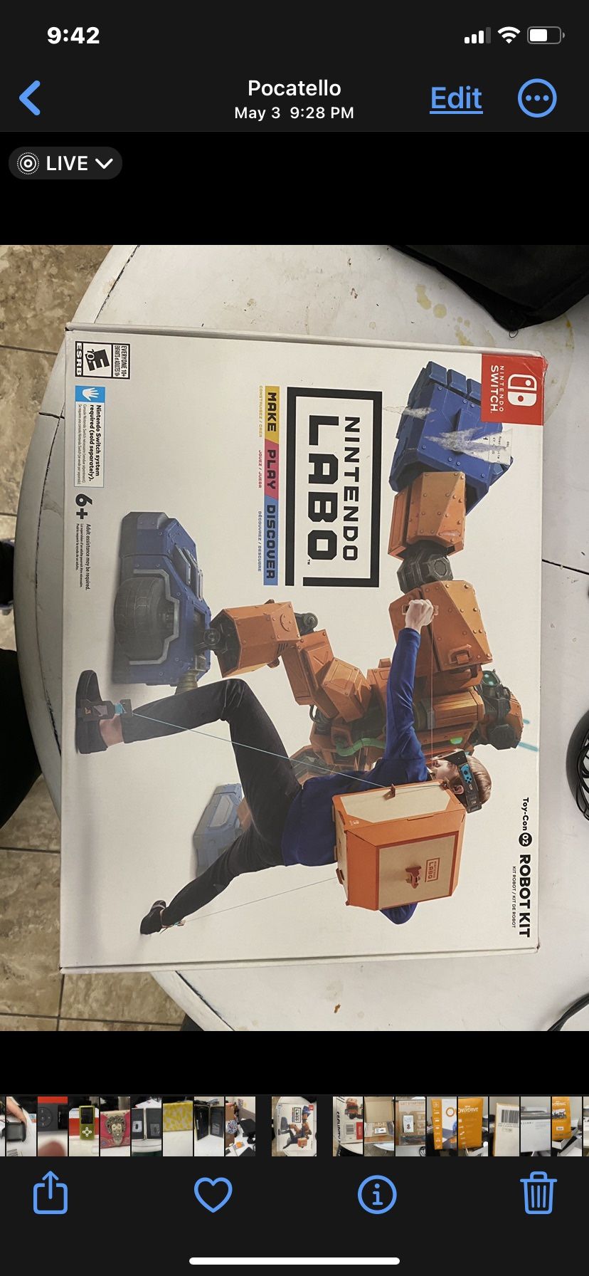 Nintendo Switch Interactive Labo Game Racing Wheels And Charging Station