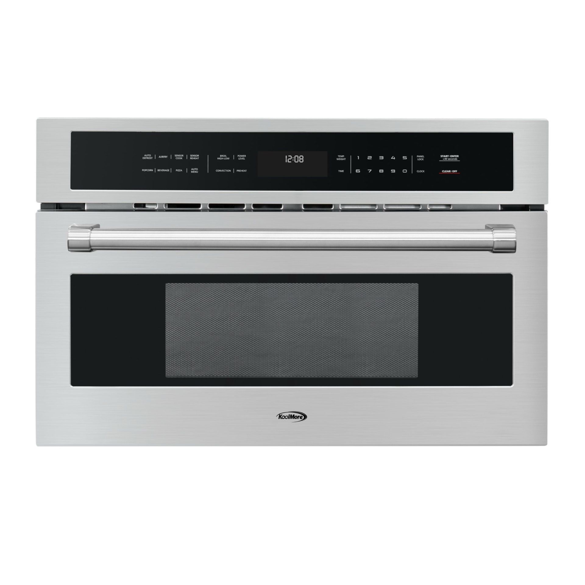 KoolMore 30 In. Built-In Microwave With Convection Oven And Air Fryer, 1000W Power With 10 Levels, UL Listed And 1.6 Cu. Ft. Capacity In Stainless-Ste